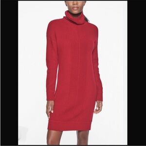 Athleta Funnel neck sweater dress red sweater dress athleta dress red dress
